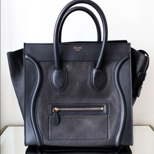 Celine Medium Luggage tote in black
